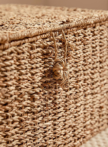 Handmade Woven Seagrass Storage <b>Box</b> Stylish Organizer <b>Box</b> For Bedroom Living Room Home Decor Styling - Product Image 2