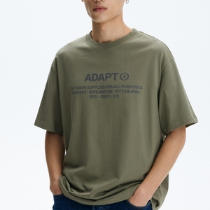 เสื้อยืดคอกลมแขนสั้นทรงปกติสำหรับผู้ชาย ผ้าฝ้าย 100% ป้องกันรอยยับ สไตล์ฮิปฮอป น้ำหนัก 320 กรัม รับสกรีนโลโก้ตามแบบ OEM - Product Image 6