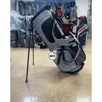 Sac de golf gris en tissu Oxford, sac de golf imperméable en polyester avec fermeture éclair, léger et de grande capacité pour les voyages