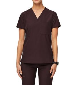 Uniformes Médicos de Alta Calidad OEM, Conjuntos Antiarrugas, Uniformes de Belleza, Blusas con Cuello en V, Traje de Enfermería para Mujer - Product Image 1