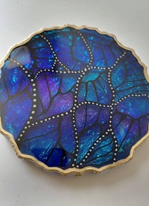 Posavasos de resina epoxi con diseño único de ángel, juego de posavasos para té, decoración del hogar, para regalo, de HUMAYYU WORLD CRAFT - Product Image 6