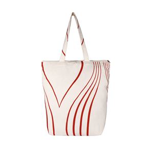 Bolsas de mano de algodón cruzadas con asa de cuerda ecológica con logotipo personalizado de alta calidad con logotipo impreso personalizado - Product Image 1