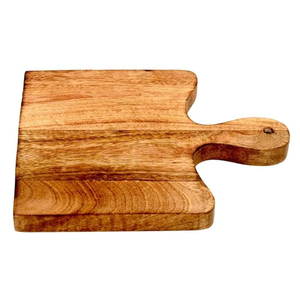Planche à découper en bois de qualité supérieure avec poignée, planche à découper en bois durable pour la préparation des aliments en cuisine, planche à charcuterie réversible - Product Image 5