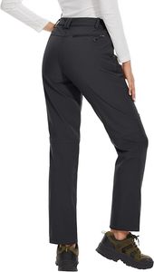 Pantalon de ski imperméable noir pour femme avec poches zippées et technologie Gore-Tex pour les activités de neige en plein air - Product Image 3