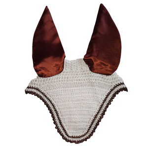Voiles anti-mouches équestres en coton durable avec logo personnalisé, de haute qualité, pour l'équitation western, en maille, pour prévenir les mouches en extérieur - Product Image 3
