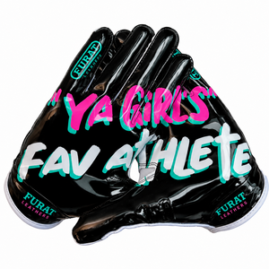 Gants de football FURAT LEATHERS Athlete Doom Speed Receiver à doigts complets, en silicone, imprimés par sublimation, anti-humidité, non sportifs - Product Image 2