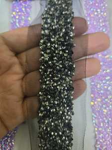 New Design Colorful Sewing Beaded Lace Rhinestone AB Crystal Trim for Clothes <b>Decoration</b> Deals In wholesale - Product Image 6