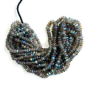 Cuentas Redondas de Labradorita Natural, Labradorita Azul Fuego, Cuentas Redondas Lisas de 5-7mm, Cuentas de Piedras Preciosas de Labradorita para la Fabricación de Joyas - Product Image 1