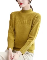 Cardigans décontractés pour femmes de qualité supérieure, tricotés amples en 100 % cachemire respirant, col roulé brodé, collection automne-hiver