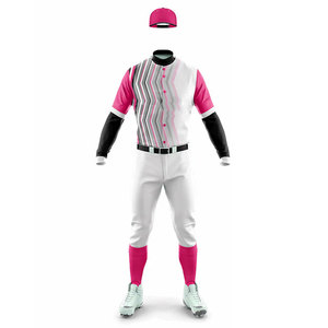 Maillot de baseball à bas prix, très demandé, avec numéros de joueur, rayures, sublimation, boutons et pantalon – Fabricant d'uniformes d'équipe - Product Image 2