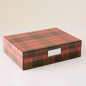 High End Lacquer <b>Box</b> Plaid Pattern Handcrafted <b>Storage</b> <b>Box</b> Luxury Home <b>Decor</b> Collection - Product Image 3
