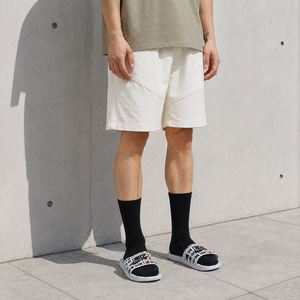 Custom <b>Mens</b> Spandex/Polyester 100% Cotton Worsted Solid Knitted Mid Breathable <b>Elastic</b> <b>Waist</b> Casual Streetwear Sweat <b>Shorts</b> - Product Image 3