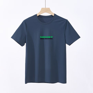 ไนมัตเสื้อยืดแขนสั้นผู้ชาย โพลีเอสเตอร์ 100% ระบายอากาศได้ดี ทรงปกติ คอกลม ลำลอง พร้อมพิมพ์ลายตัวอักษรด้านหน้า - Product Image 5
