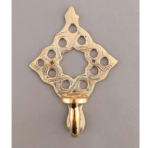 Solid Brass <b>Wall</b> Hooks with Gold Finishing <b>Rails</b> and Key Hanger Handmade Royal Crafts Best <b>Wall</b> Organisation Cabinet Holder - Product Image 1