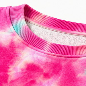Sweat-shirt Tie-Dye Coupe Ample en Molleton de Coton – Fournisseur OEM de Vêtements – Qualité Supérieure, Confort et Style Moderne - Product Image 5
