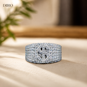 luxury Iced Moissanite Proposal <b>Ring</b> Round Brilliant Diamond Hip Hop Jewelry 925 Sterling <b>Silver</b> for <b>Men</b> <b>Ring</b> - Product Image 1