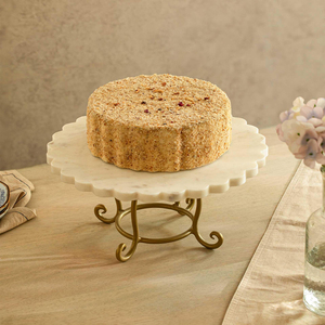 Support à gâteau de mariage Creations, conique, rond, finition dorée, fabriqué en aluminium robuste pour support à gâteau à plusieurs étages - Product Image 6