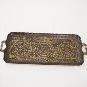 Plateau de service alimentaire en laiton pur Plateau de service de restauration rapide de grande taille de meilleure qualité pour l'hôtel et le restaurant à la maison - Product Image 1