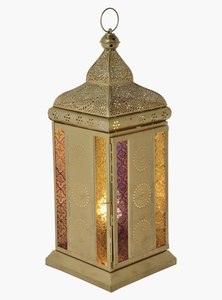 Farol de Metal con Marco de Hierro, Decorativo Vintage, Resistente al Calor, Hecho a Mano, para Navidad, Pascua, Decoración Interior y Exterior para el Hogar y el Jardín - Product Image 4