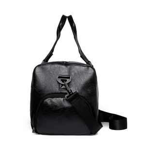 Men's Large Capacity PU Leather Duffle <b>Bag</b> with Adjustable Strap for <b>Travel</b> Gym Fitness <b>Bags</b> - Product Image 5