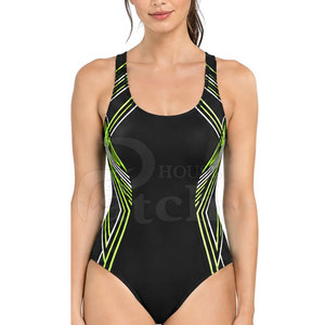 Maillot de bain une pièce léger pour femme, personnalisé, imprimé sport, séchage rapide, tissu extensible, pour piscine, plage et entraînement - Product Image 3