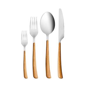 Juego de cubiertos modernos de acero inoxidable con acabado plateado martillado, juego de cubiertos con pulido espejo para uso en el hogar, hoteles y restaurantes, al mejor precio. - Product Image 3