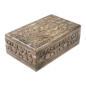 Simple Style Wooden <b>Gift</b> <b>Box</b> With Hand Carved Design Lid For Home Table Top Decorative Use Wooden <b>Gift</b> <b>Box</b> For Jewelry - Product Image 6