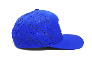 Casquette de camionneur pour adulte à 6 panneaux découpée au laser et perforée avec logo brodé, dos perforé pour un port confortable, toutes saisons, fabriquée au Vietnam - Product Image 3