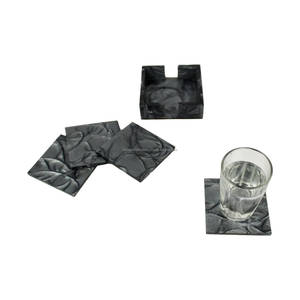 WDF Bulk Plain Beer Blank Sublimation Coasters Wooden Trivet Bamboo coaster Sets with Holder for Drinks Modern Square Coaster - Product Image 3