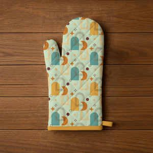 Durable Oven Glove for Kitchen Use Soft Cotton Quilted <b>Mitt</b> with Extra Protection for Hands While Cooking & Baking - Product Image 3