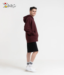 XEEP Sweat à capuche personnalisé pour homme, imprimé devant, en jersey polyester/coton, coupe classique, respirant, pour l'entraînement hivernal - Product Image 3