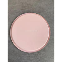 Assiette de chargeur en métal imprimé d'échecs vaisselle en émail élevé assiettes fruits biscuits collations affichage conception personnalisée grande assiette 13"