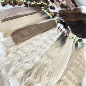ผมแท้เวียดนามแบบขายส่ง ยี่ห้อ Rusahair สีบลอนด์ตรง เกรดเวอร์จิ้น  จัดเรียงเกล็ดผม  แบบ Super Double Drawn  ไม่ผ่านการดัด  สำหรับต่อผม - Product Image 2