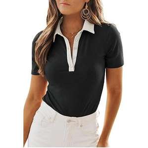 Camisetas Personalizadas para Mujer, Tejido Oxford Transpirable, Ropa Urbana de Verano, Algodón de Alta Calidad al por Mayor - Product Image 1