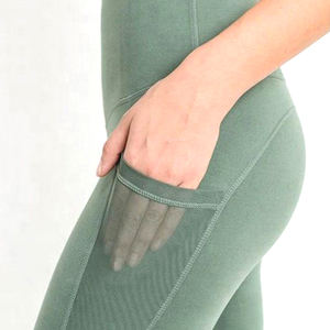 Conjunto de Yoga para Mujer, Ropa Deportiva, Leggings Deportivos, Top Corto de Manga Larga con Cierre, Color Sólido, Ropa Deportiva Ajustada - Product Image 5