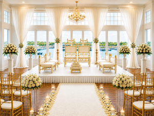Elegant Sankheda Vedi Chair Set for Hindu Weddings Luxurious Indian Wedding Low Seating Mandap Chairs Set For Hindu Weddings - Product Image 5