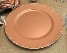 Assiette de présentation en métal de luxe pour restaurant haut de gamme, hôtel, mariage, banquet, événement, décoration de table - Product Image 1
