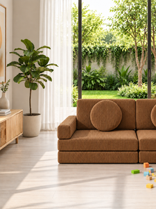 Sofá Modular Marrón Moderno para Niños de Emerald Sofa, Sofá de Juego para Apartamento, Tela Premium Personalizada, Muebles Ecológicos Aptos para Niños - Product Image 2