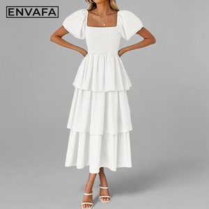 Women's <b>Summer</b> Floor-Length Casual Breathable <b>Dress</b> Ladies Wholesale Elegant Custom <b>Dress</b> Manufacturer - Product Image 5