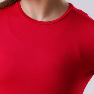 High Quality Customized Women <b>Compression</b> <b>Shirts</b> Breathable Eco-Friendly Quick Dry Lightweight Front Anti-Bacterial Fitness - Product Image 5