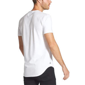 เสื้อยืดลำลองสปอร์ตพิมพ์โลโก้ตามสั่งสำหรับผู้ชาย ผ้าคุณภาพสูง สำหรับสั่งซื้อจำนวนมาก เสื้อยืดเรียบ ผ้าฝ้าย 100% - Product Image 6