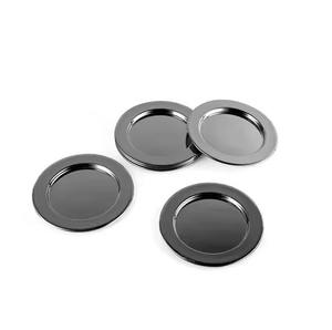 Decorative Style Metal <b>Coasters</b> <b>Set</b> For Drink Glass <b>Holder</b> Tabletop Surface Guard - Product Image 1