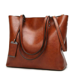 Nouveau Sac Fourre-tout Femme en Cuir Véritable 2026, Personnalisable avec Logo Imprimé, en Cuir de Vachette et Cuir PU, Sacs à Main Fourre-tout pour Filles et Dames - Product Image 1