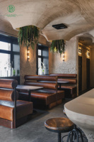 Comptoir de bar élégant et minimaliste, mobilier moderne, finition élégante en placage de qualité supérieure, comptoir de bar personnalisé pour la maison et les bars, pour la décoration intérieure