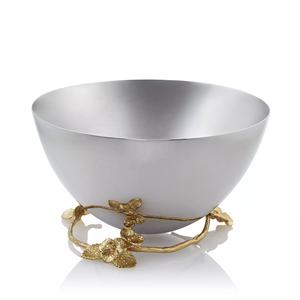 Cuenco decorativo de frutas de diseño elegante con ramas metálicas creativas en el borde, utensilios de cocina de acero puro Premium - Product Image 5