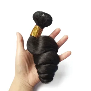 Extensiones de Cabello Humano 100% Remy, Cabello Virgen Indio, Tejido a Mano, Puntas Completas, Color Negro Natural - Product Image 5