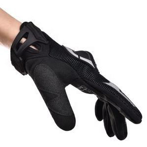 Guantes de Motocicleta de Cuero con Agarre Mejorado, Guantes de Cuero de Primera Calidad, Duraderos y Elegantes para Carretera, con Agarre Reforzado - Product Image 2