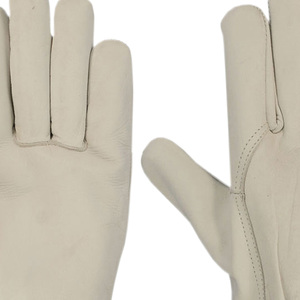 Goatskin Leather <b>Driver</b> Work <b>Gloves</b> with Cut Protection Grain Texture Heat Resistance Great for Tough Jobs - Product Image 2