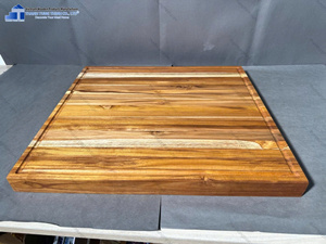 Tabla de cortar de madera de teca de lujo con veta de extremo, bloque de carnicero, tablas de cortar de madera personalizadas, proveedor de utensilios de cocina 2026 - Product Image 4
