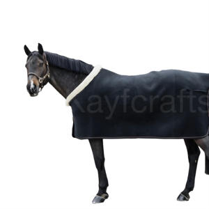 Tapis de spectacle en polaire Horsewear Look laine de luxe Bordeaux lourd avec des caractéristiques pratiques modernes - Product Image 2